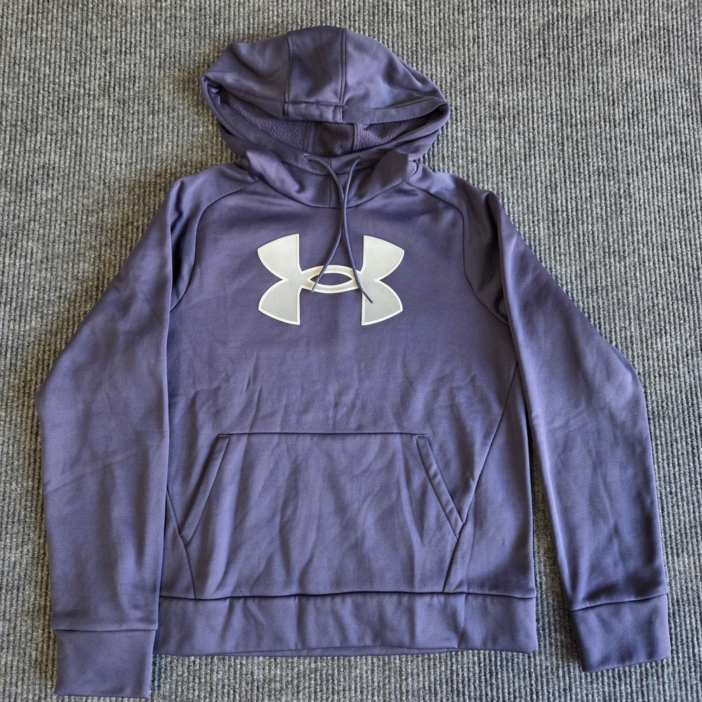 Under Armour‎ Pullover Hoodie Mens Medium Purple Loose Fit Drawstring